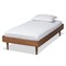 Baxton Studio Rina Mid-Century Modern Ash Walnut Finished Wood Twin Size Platform Bed Frame 180-11158-Zoro - alternate 1